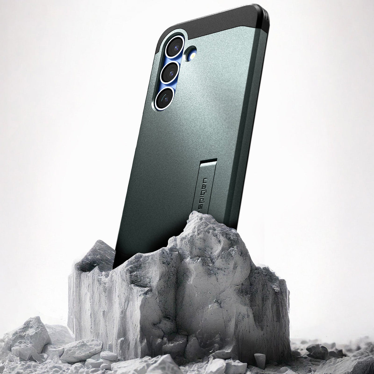 Handyhülle für Galaxy S25, Spigen Tough Armor Mag mit MagSafe, Grün