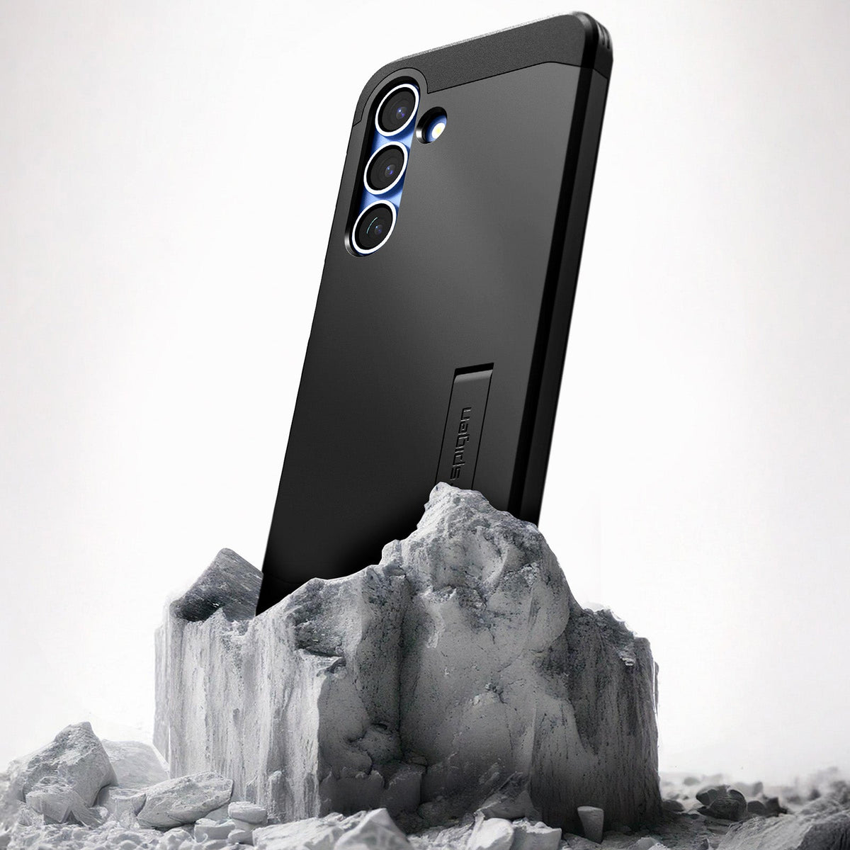 Handyhülle für Galaxy S25, Spigen Tough Armor Mag mit MagSafe, Schwarz