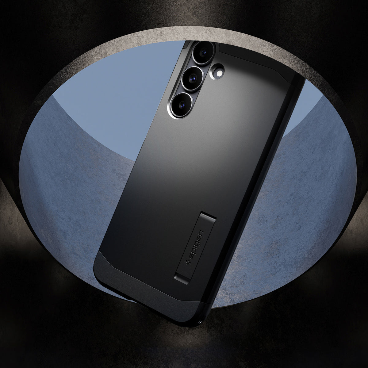 Handyhülle für Galaxy S25 FE, Spigen Tough Armor Mag mit MagSafe, Schwarz