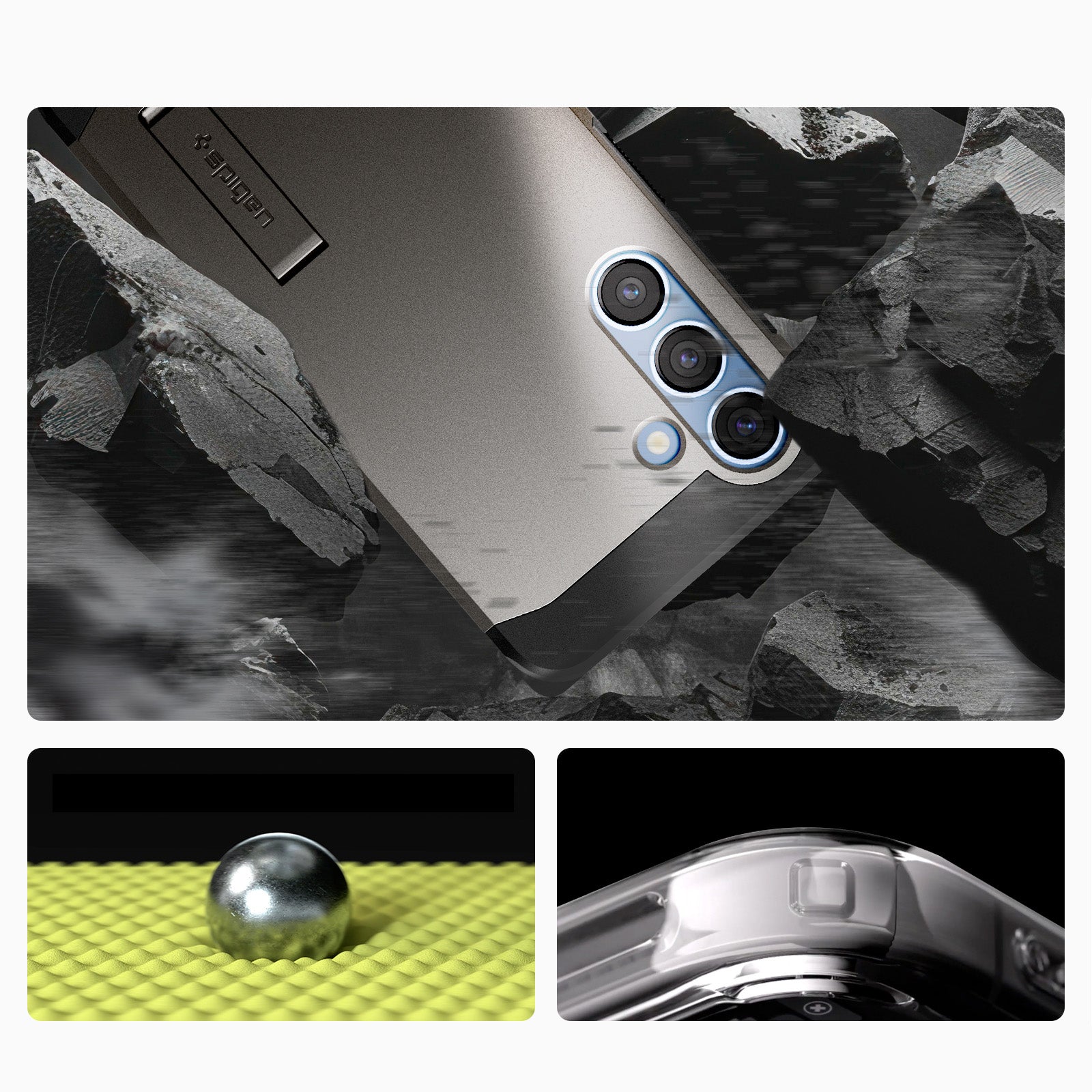 Handyhülle für Galaxy S25 Plus, Spigen Tough Armor Mag mit MagSafe, Rotguss