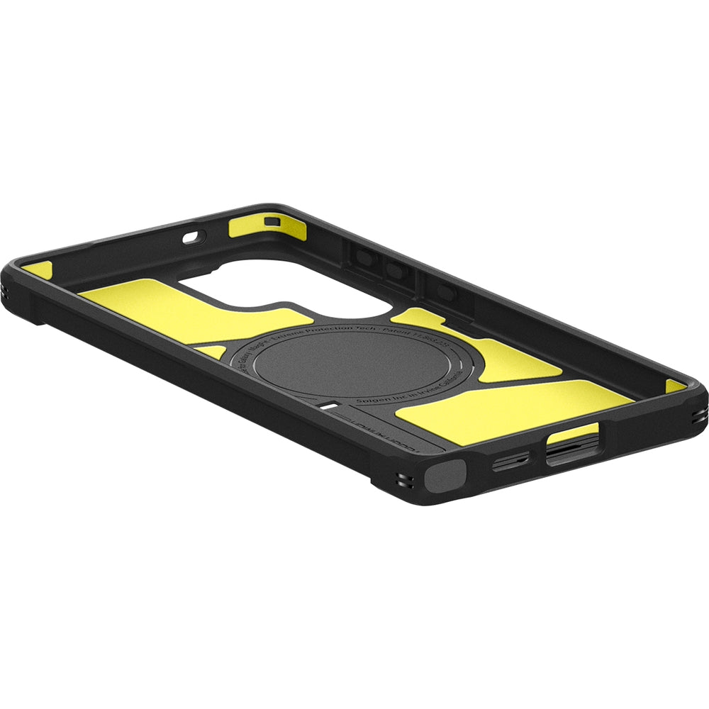 Handyhülle für Galaxy S25 Ultra, Spigen Tough Armor Mag mit MagSafe, Schwarz