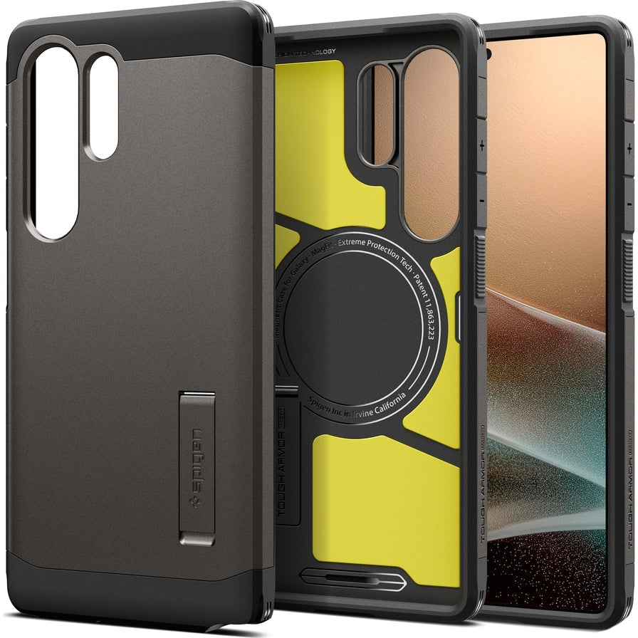 Handyhülle für Galaxy S25 Ultra, Spigen Tough Armor Mag mit MagSafe, Rotguss