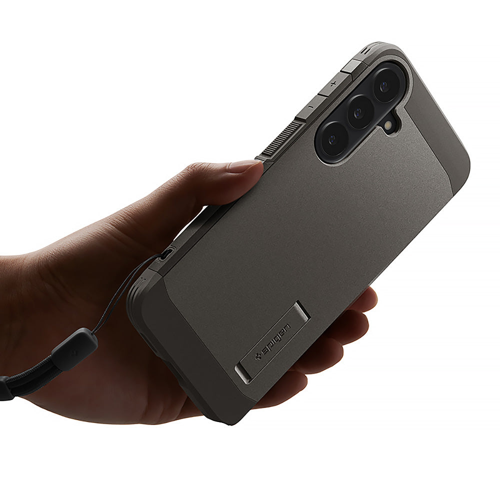 Handyhülle für Galaxy S26 FE, Spigen Tough Armor Mag mit MagSafe, Grau (7/16)