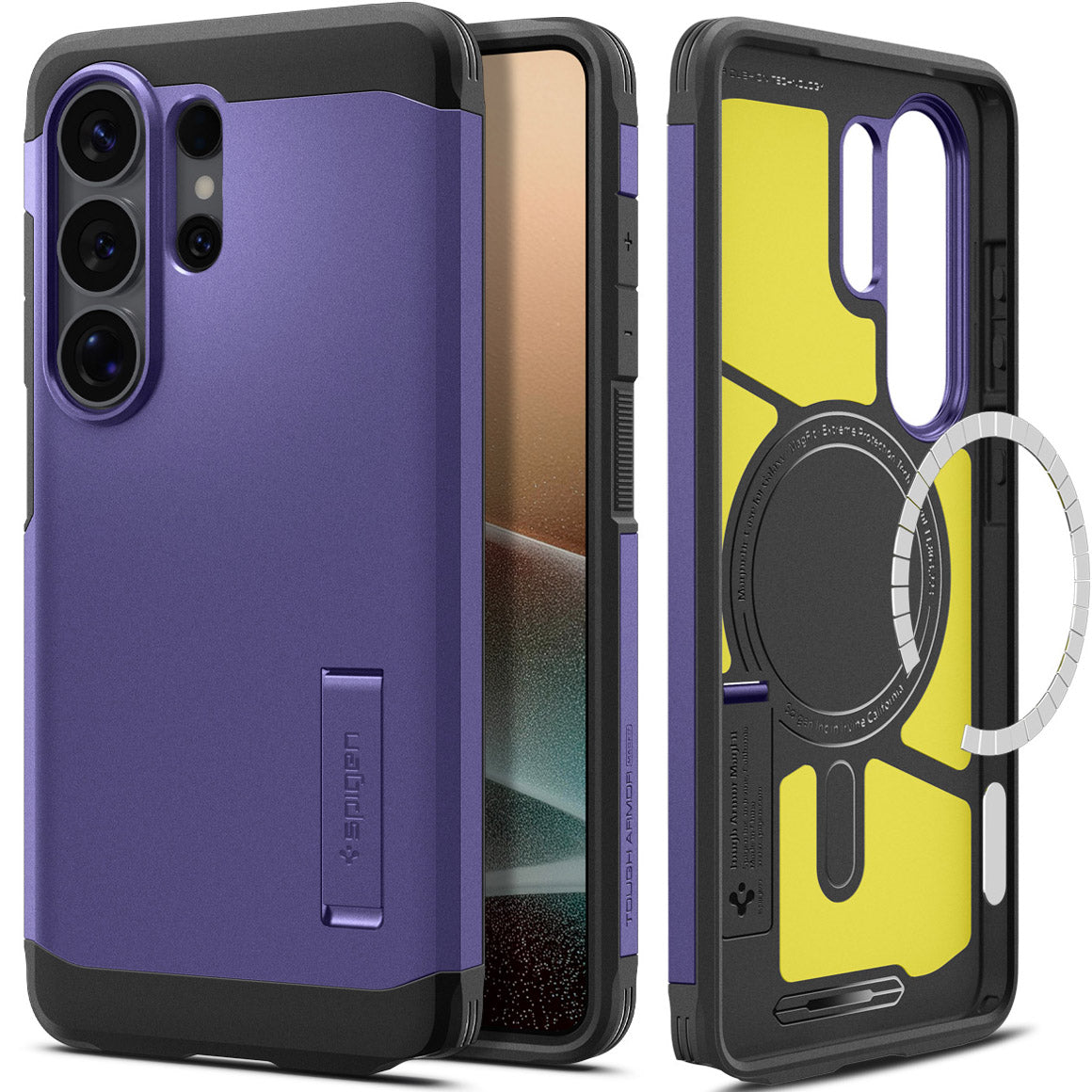 Handyhülle für Galaxy S26 Ultra, Spigen Tough Armor Mag mit MagSafe, Violett
