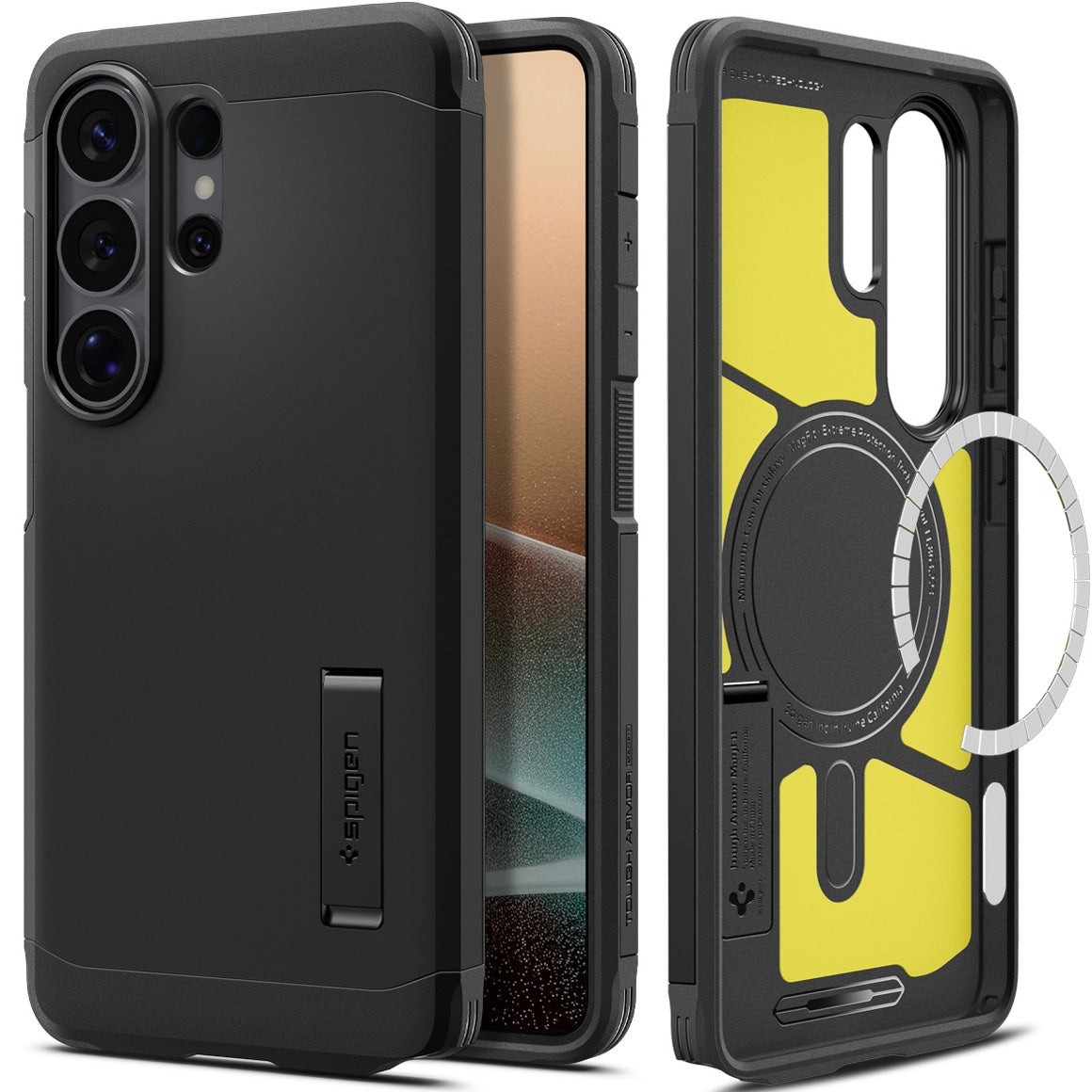 Handyhülle für Galaxy S26 Ultra, Spigen Tough Armor Mag mit MagSafe, Schwarz