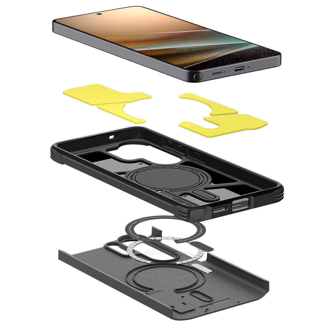 Handyhülle für Galaxy S26 Ultra, Spigen Tough Armor Mag mit MagSafe, Grau