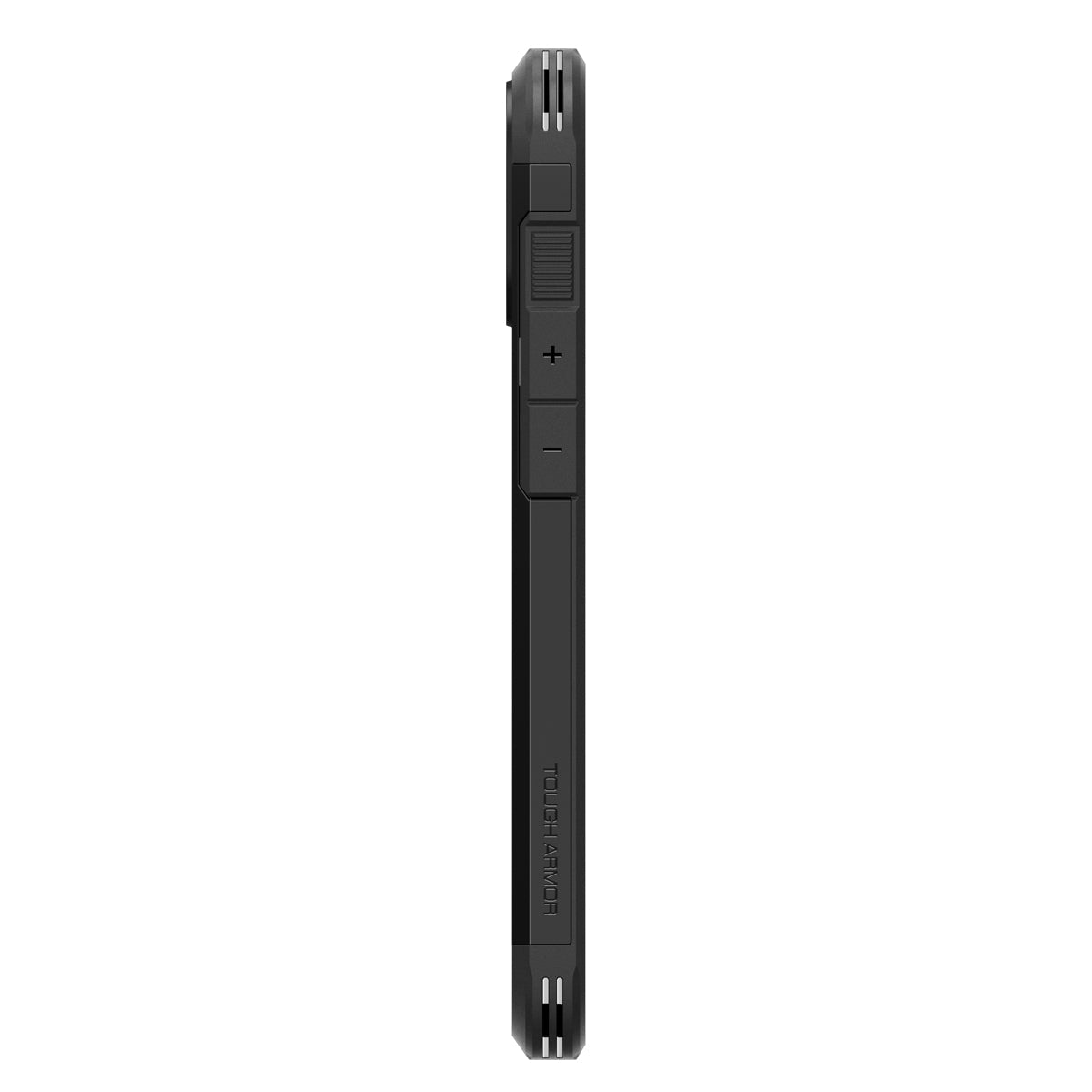 Handyhülle für iPhone 16, Spigen Tough Armor Mag mit MagSafe, Schwarz