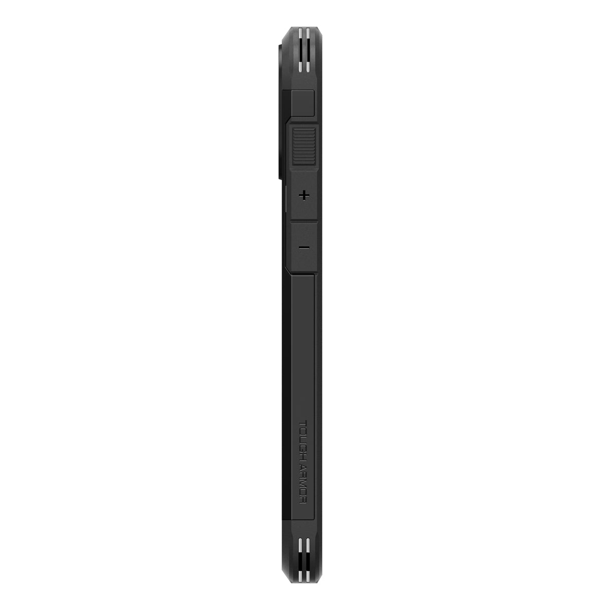 Handyhülle für iPhone 16 Plus, Spigen Tough Armor Mag mit MagSafe, Schwarz