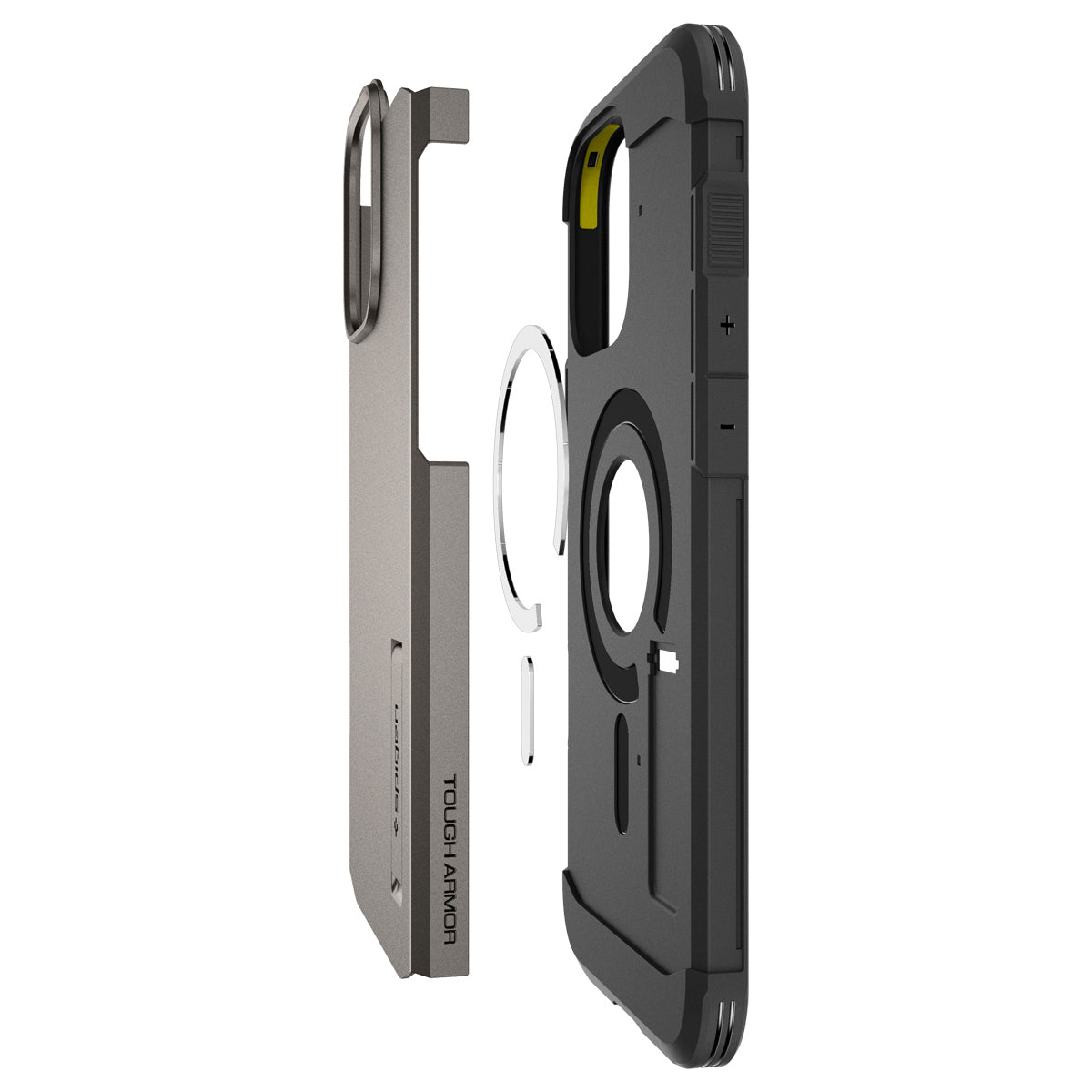 Handyhülle für iPhone 16 Pro, Spigen Tough Armor Mag mit MagSafe, Rotguss