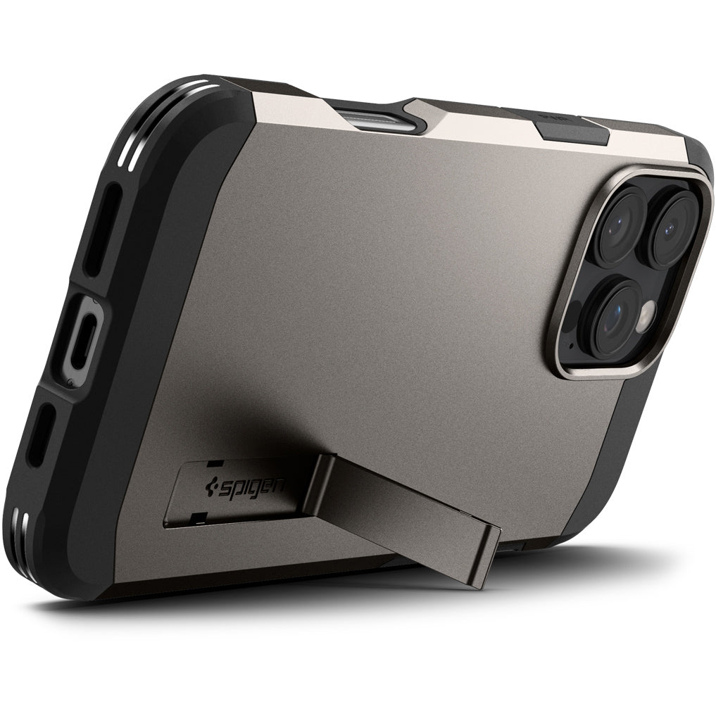 Handyhülle für iPhone 16 Pro, Spigen Tough Armor Mag mit MagSafe, Rotguss