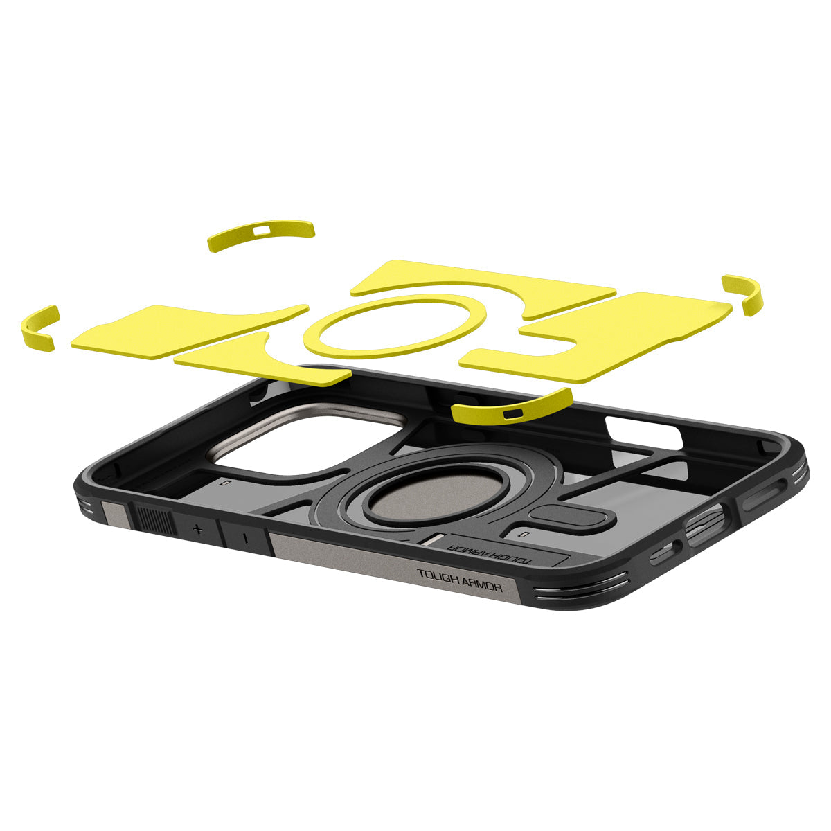 Handyhülle für iPhone 16 Pro, Spigen Tough Armor Mag mit MagSafe, Rotguss
