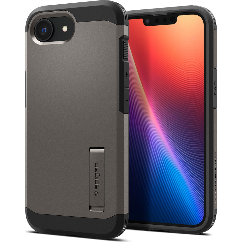 Handyhülle für iPhone 17e / 16e, Spigen Tough Armor Mag mit MagSafe, Rotguss