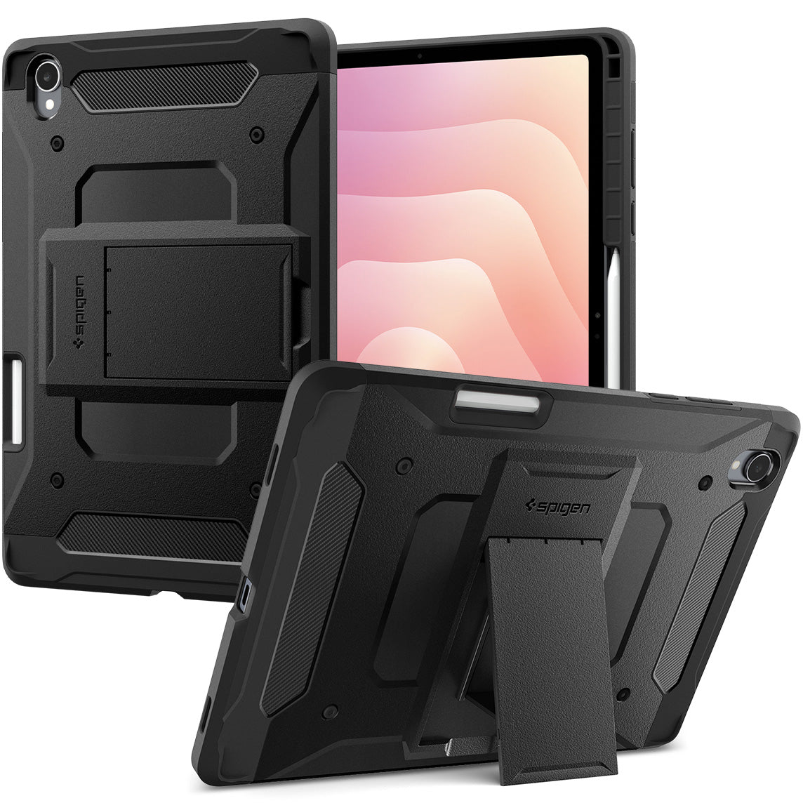 Schutzhülle für Galaxy Tab S11, Spigen Tough Armor Pro, Schwarz