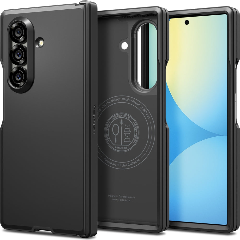 Handyhülle für Galaxy Z Fold7, Spigen Tough Armor Pro Mag mit MagSafe, Schwarz
