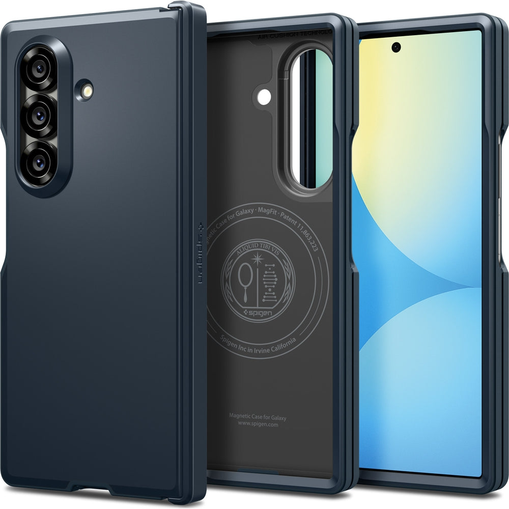 Handyhülle für Galaxy Z Fold7, Spigen Tough Armor Pro Mag mit MagSafe, Graphitgrau