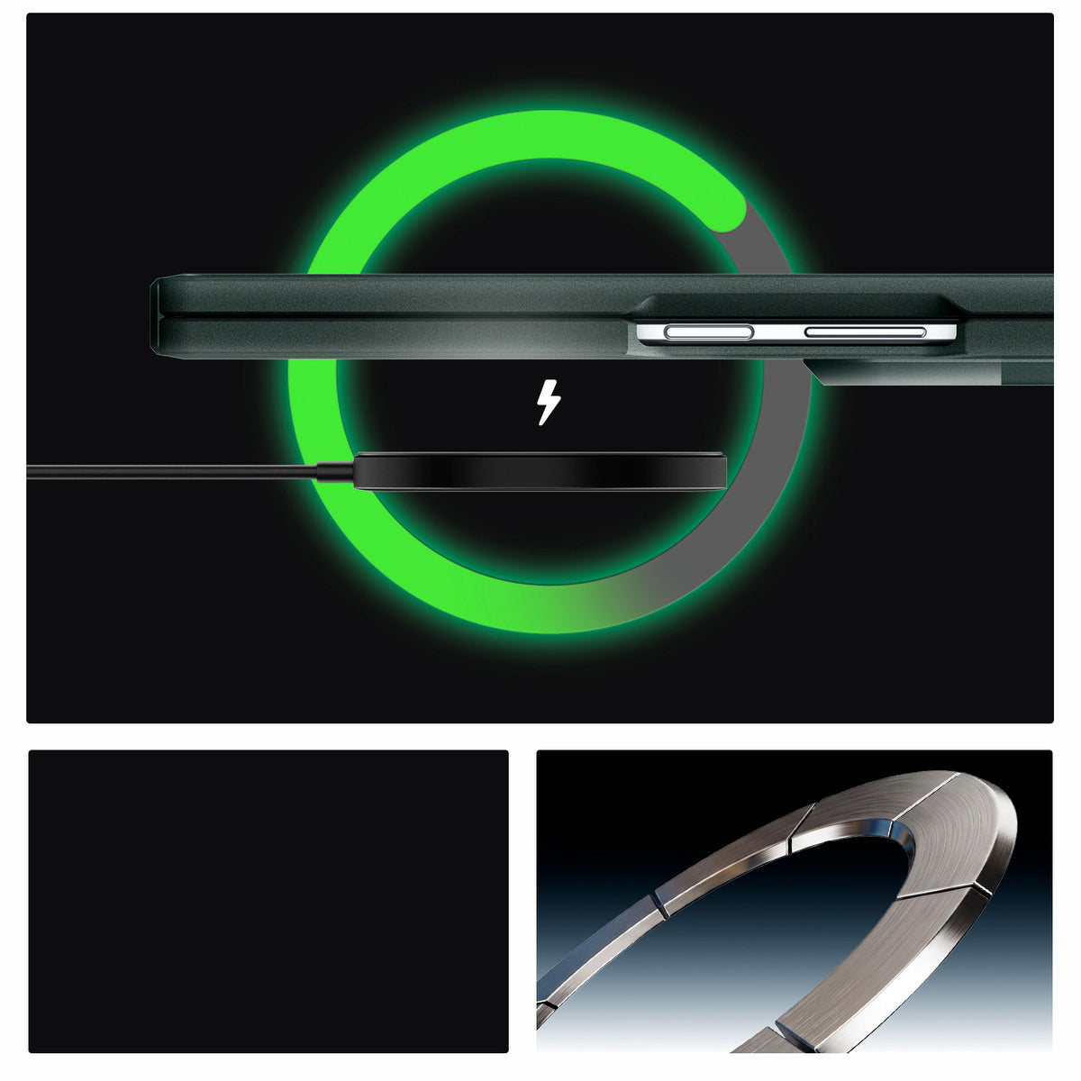 Handyhülle für Galaxy Z Fold8 Ultra, Spigen Tough Armor Pro Mag mit MagSafe, Grün