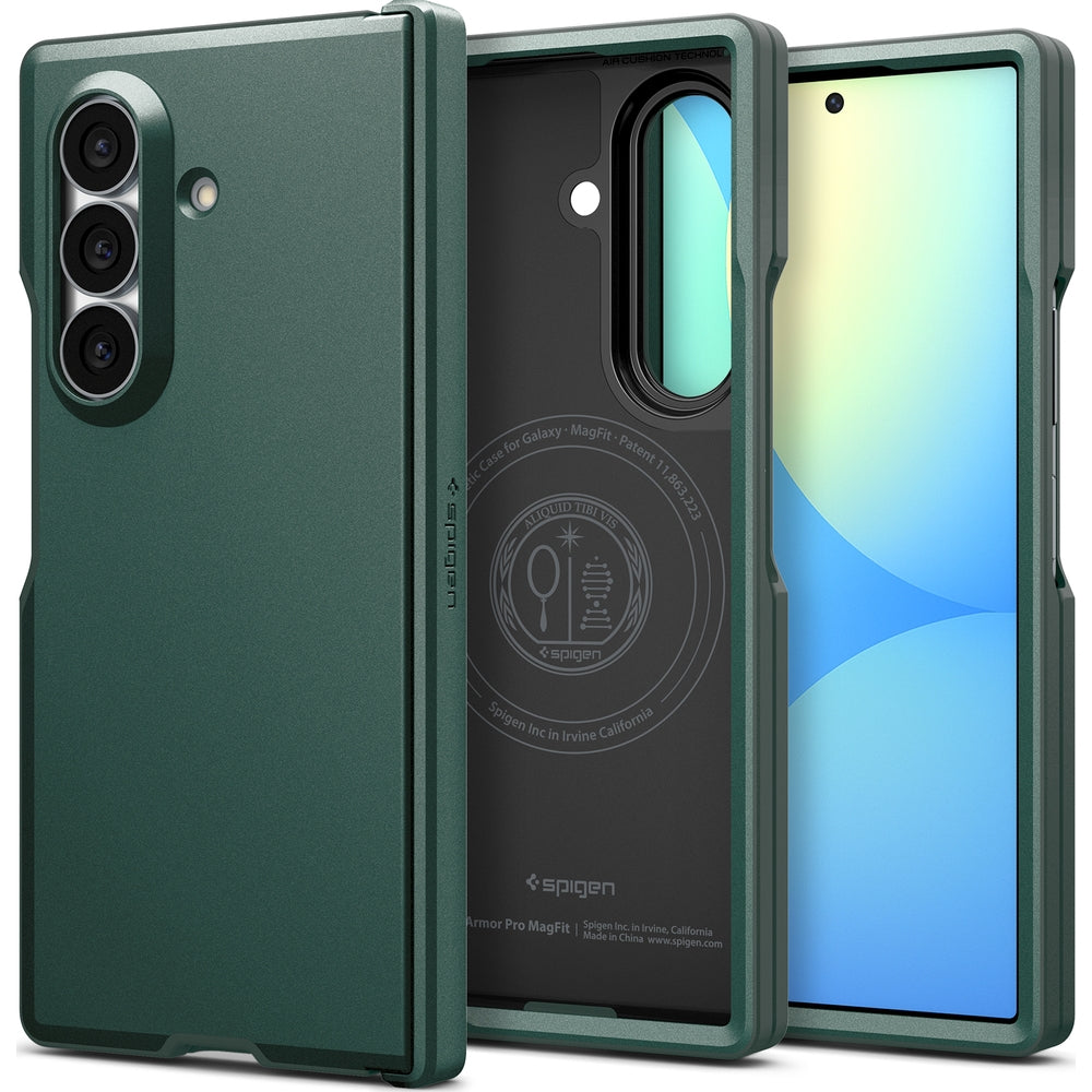 Handyhülle für Galaxy Z Fold8 Ultra, Spigen Tough Armor Pro Mag mit MagSafe, Grün