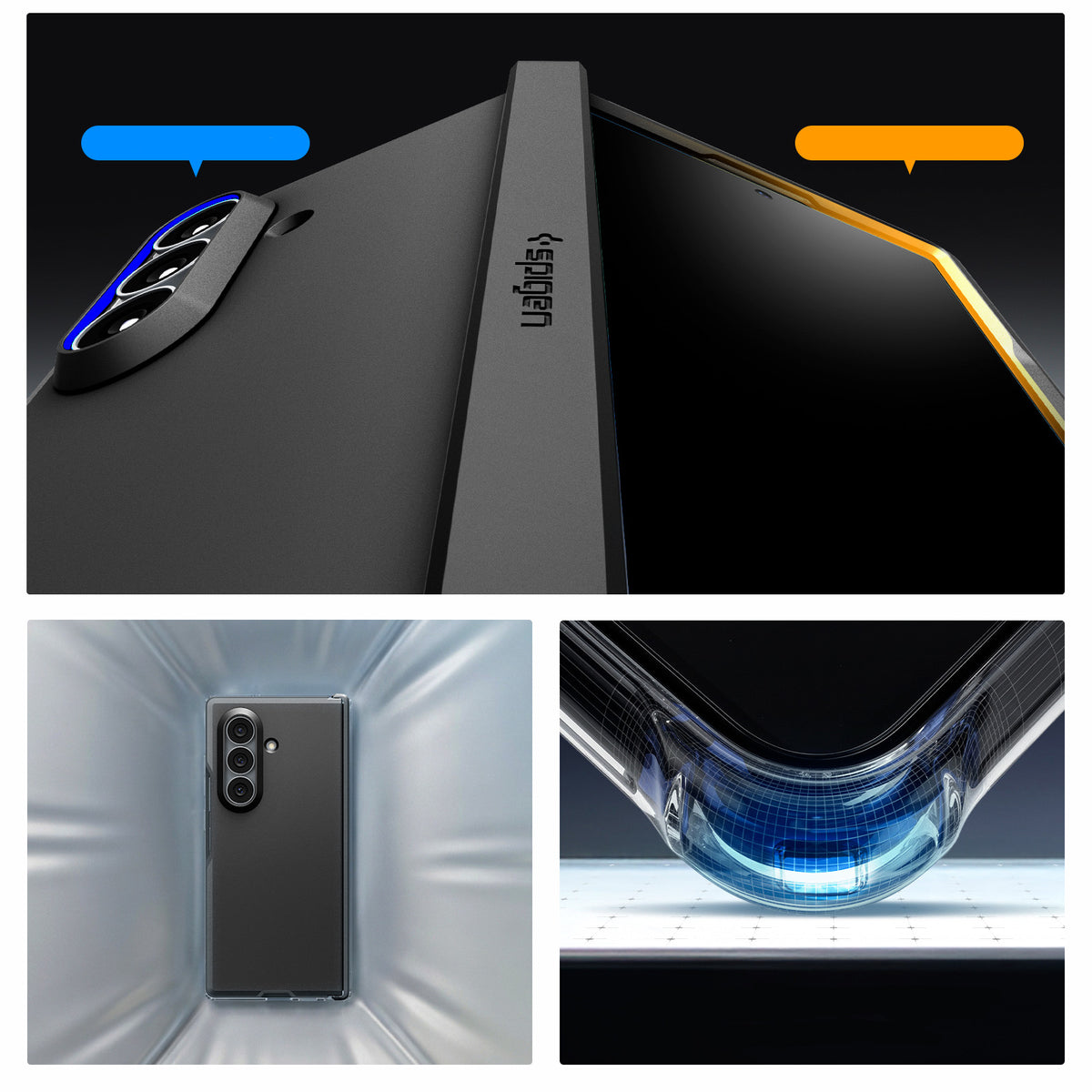 Handyhülle für Galaxy Z Fold8 Ultra, Spigen Tough Armor Pro Mag mit MagSafe, Schwarz