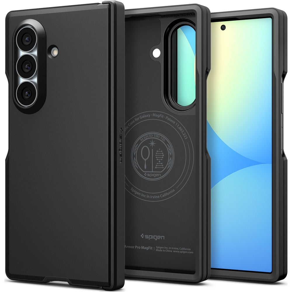 Handyhülle für Galaxy Z Fold8 Ultra, Spigen Tough Armor Pro Mag mit MagSafe, Schwarz