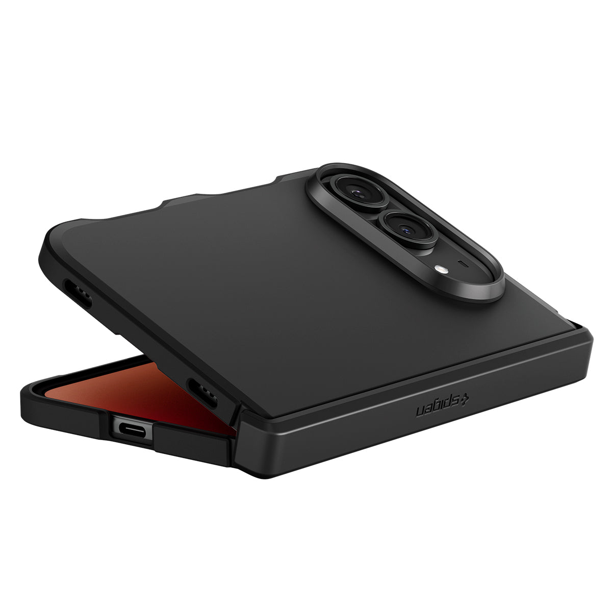 Handyhülle für iPhone Duo, Spigen Tough Armor Pro Mag mit MagSafe, Schwarz (14/15)
