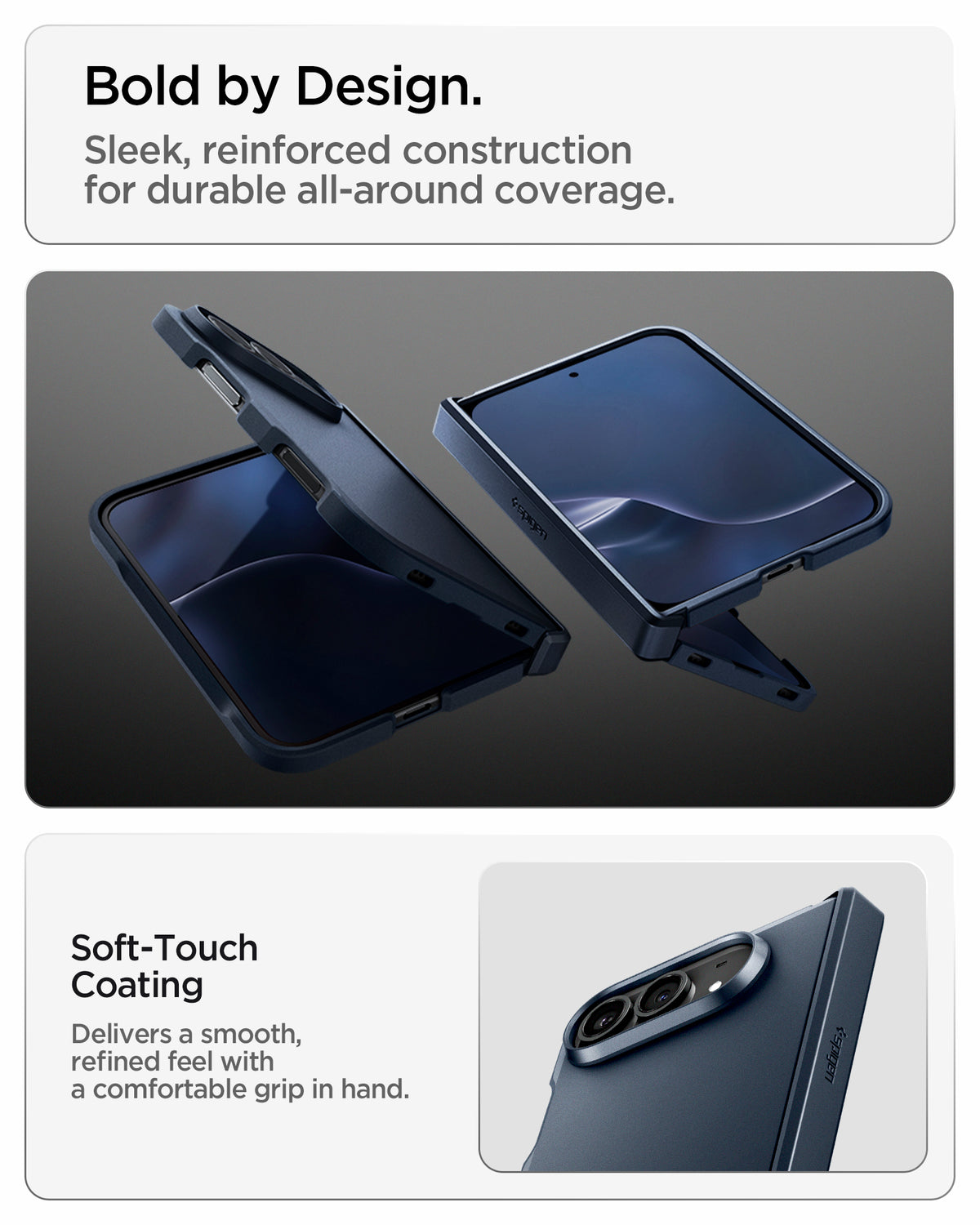 Handyhülle für iPhone Duo, Spigen Tough Armor Pro Mag mit MagSafe, Dunkelblau (6/15)