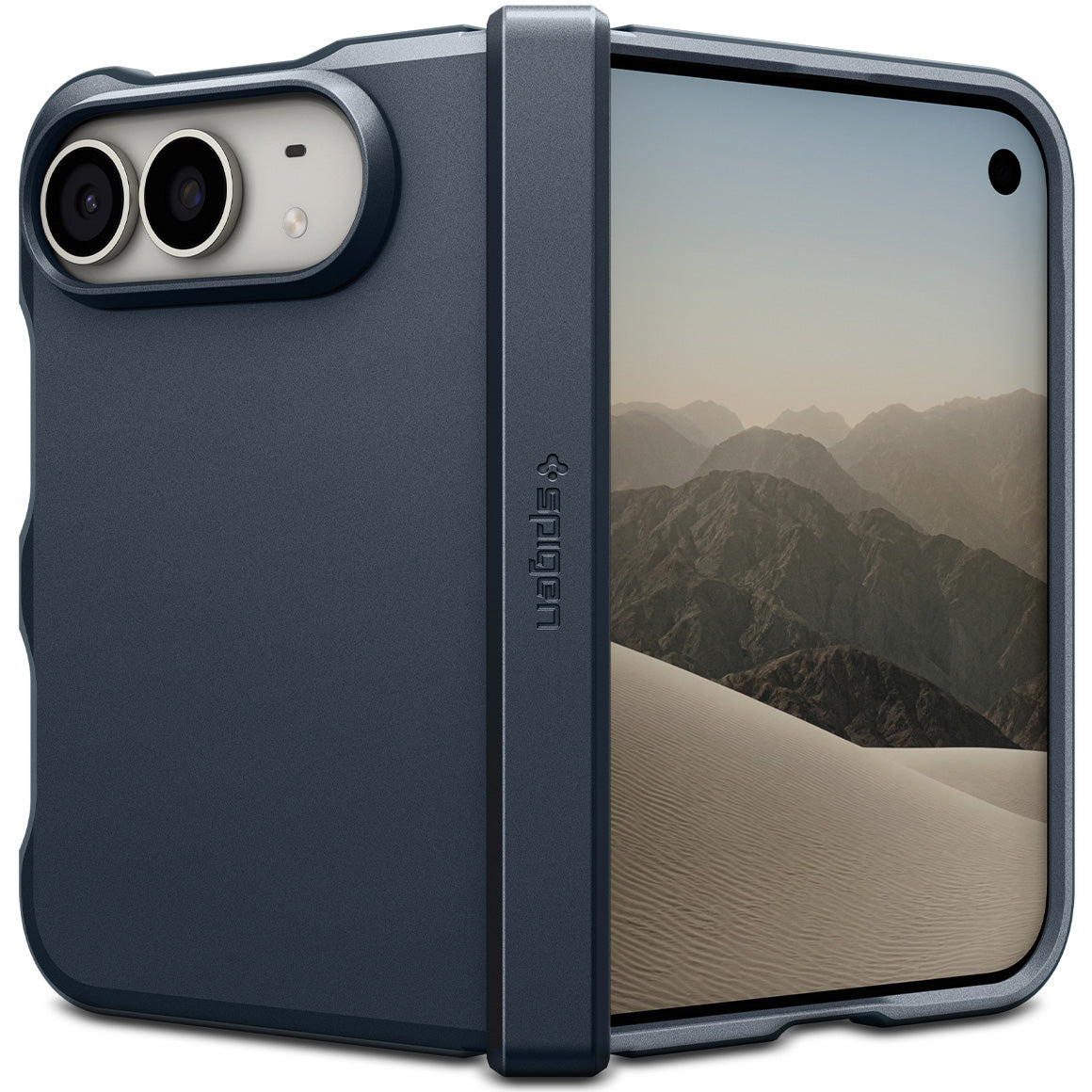 Handyhülle für iPhone Duo, Spigen Tough Armor Pro Mag mit MagSafe, Dunkelblau (7/15)