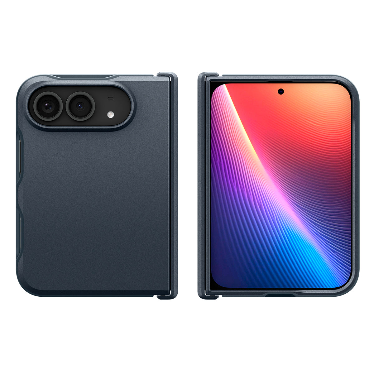 Handyhülle für iPhone Duo, Spigen Tough Armor Pro Mag mit MagSafe, Dunkelblau (10/15)