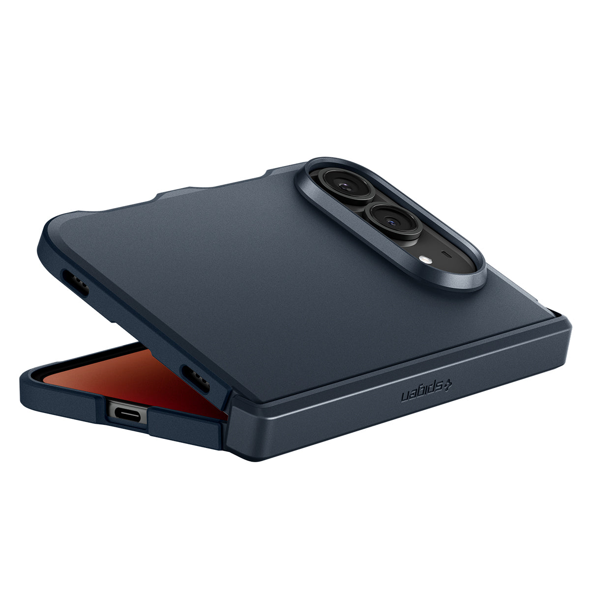 Handyhülle für iPhone Duo, Spigen Tough Armor Pro Mag mit MagSafe, Dunkelblau (14/15)