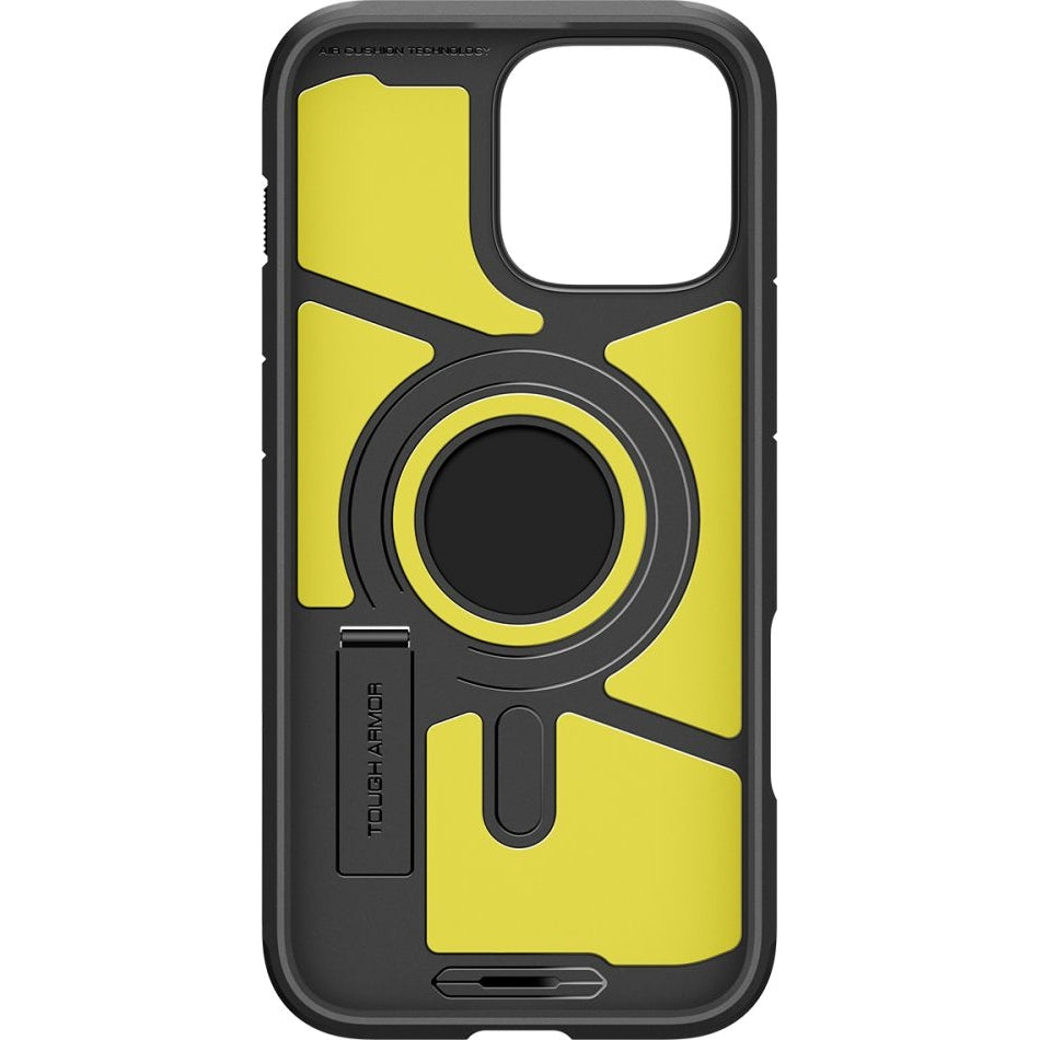 Handyhülle für iPhone 16 Pro, Spigen Tough Armor T Mag (CC) mit MagSafe, Schwarz