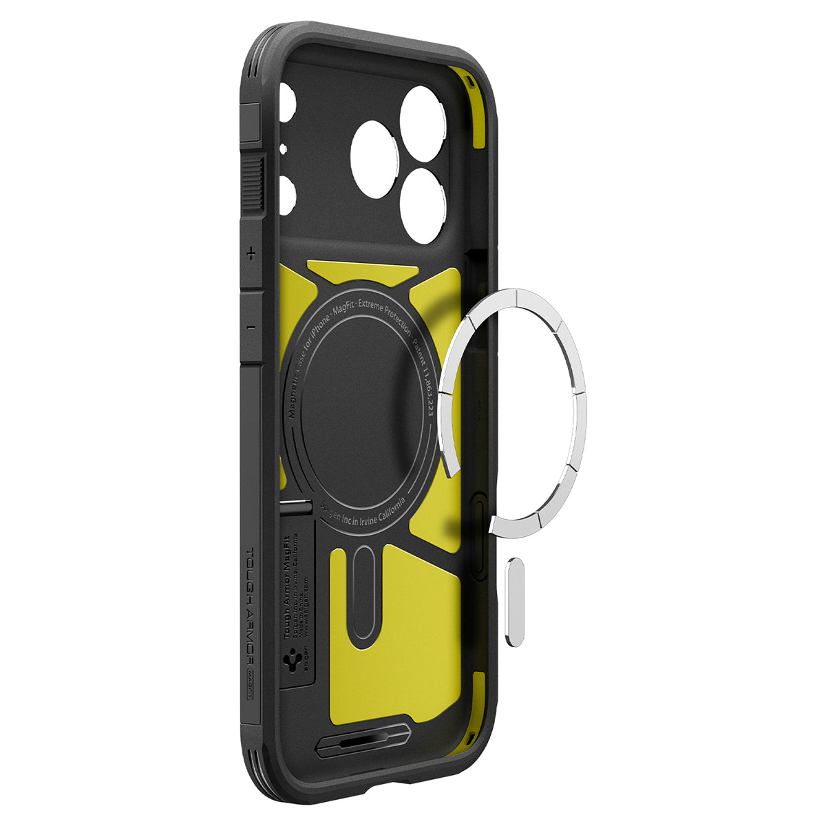 Handyhülle für iPhone 18 Pro, Spigen Tough Armor T Mag (CC) mit MagSafe, Schwarz (14/16)