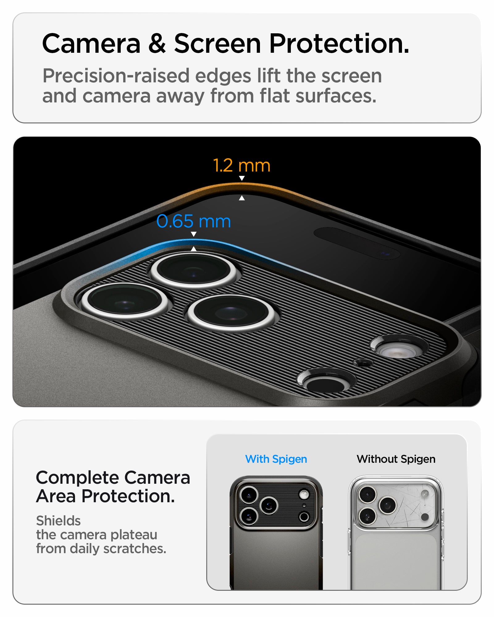 Handyhülle für iPhone 18 Pro, Spigen Tough Armor T Mag (CC) mit MagSafe, Grau-Schwarz (5/16)