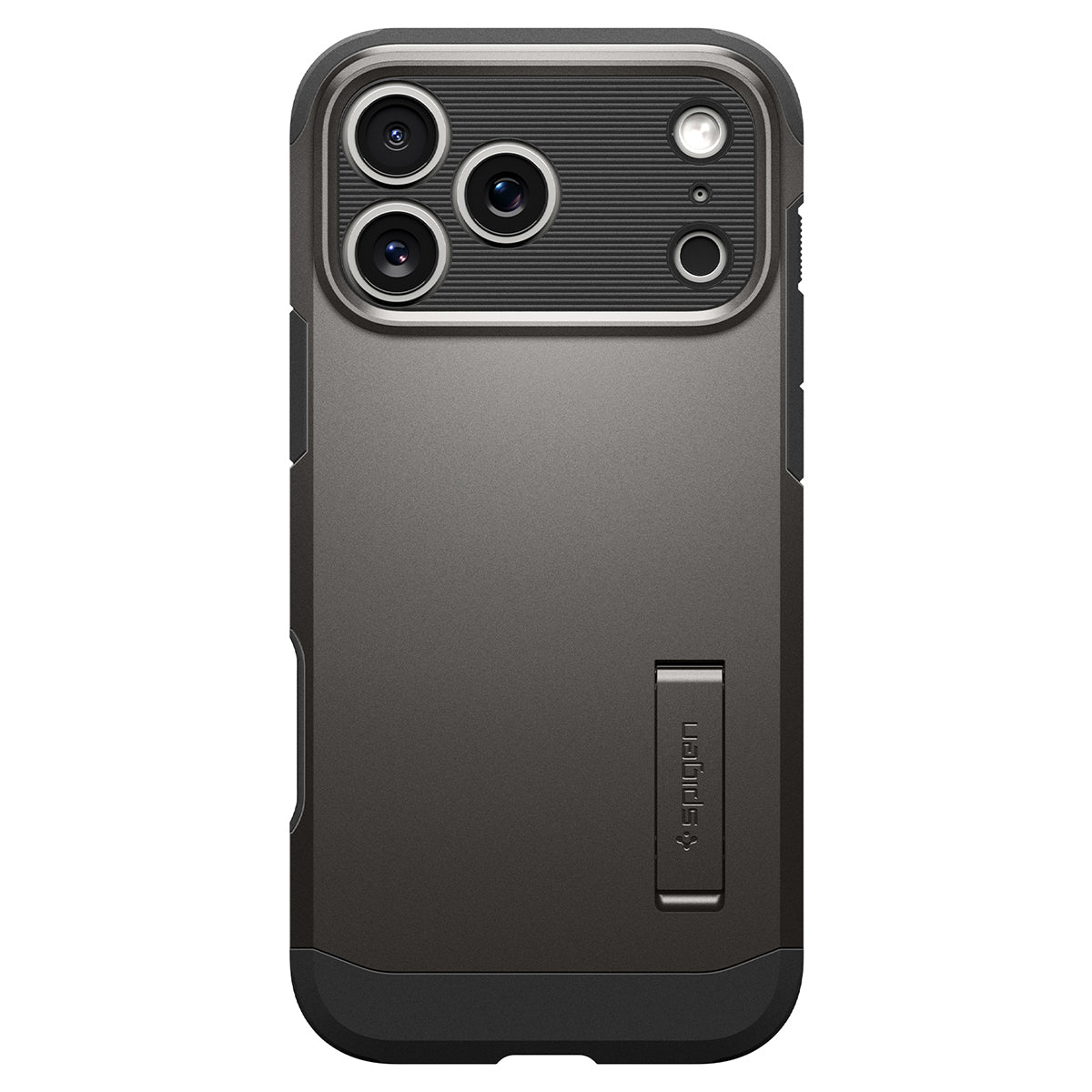 Handyhülle für iPhone 18 Pro, Spigen Tough Armor T Mag (CC) mit MagSafe, Grau-Schwarz (11/16)