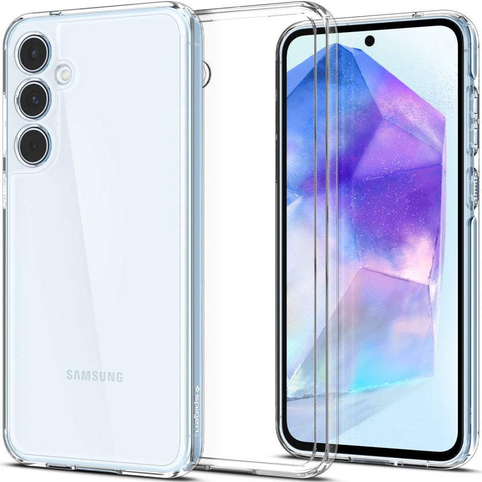 Schutzhülle für Galaxy A55 5G, Spigen Ultra Hybrid, Transparent