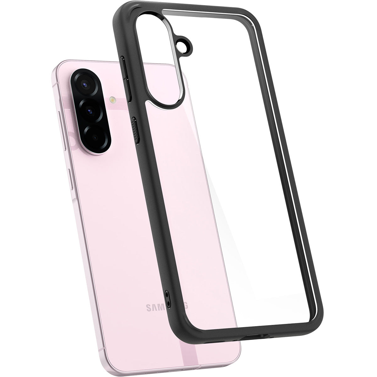 Handyhülle für Galaxy A56 5G, Spigen Ultra Hybrid, Transparent-Schwarz