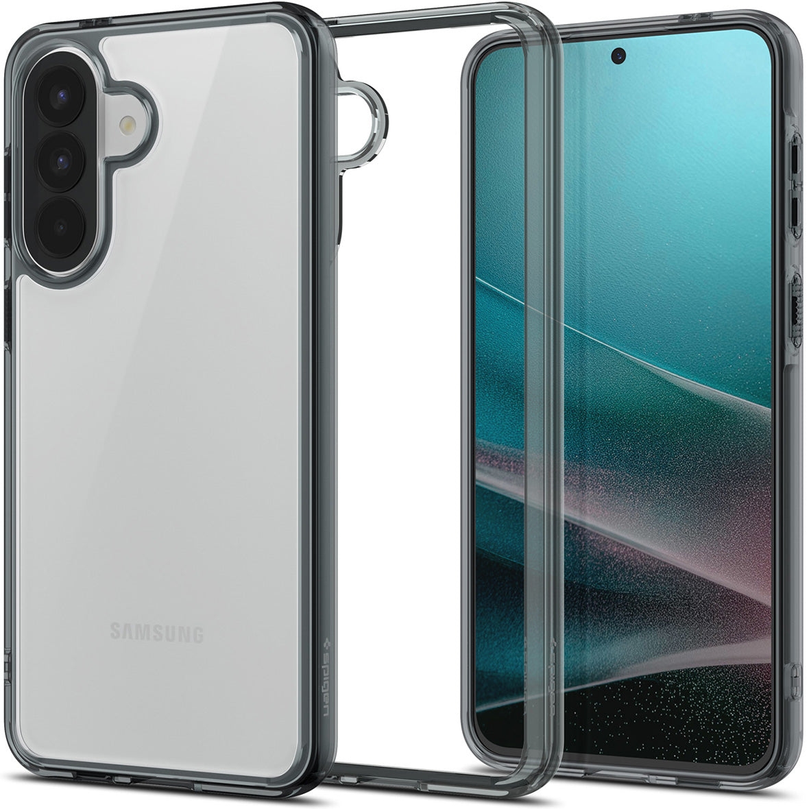 Handyhülle für Galaxy A57 5G, Spigen Ultra Hybrid, Transparent-Rauchfarben