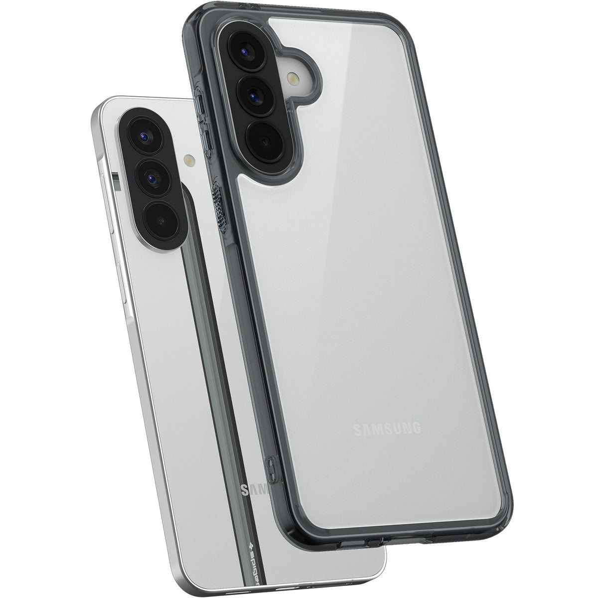 Handyhülle für Galaxy A57 5G, Spigen Ultra Hybrid, Transparent-Rauchfarben
