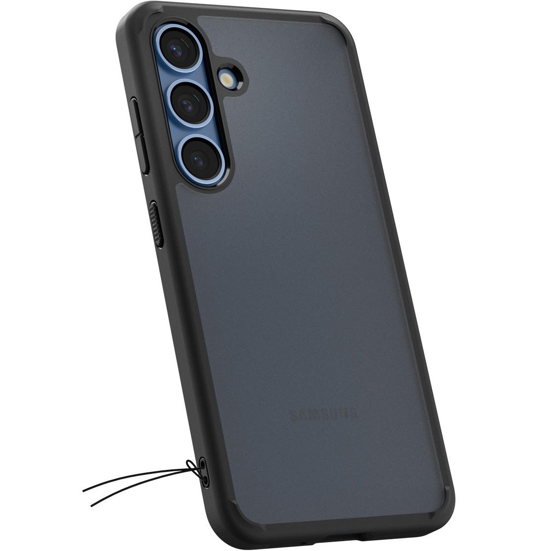 Handyhülle für Galaxy S25, Spigen Ultra Hybrid, Durchscheinend-Schwarz