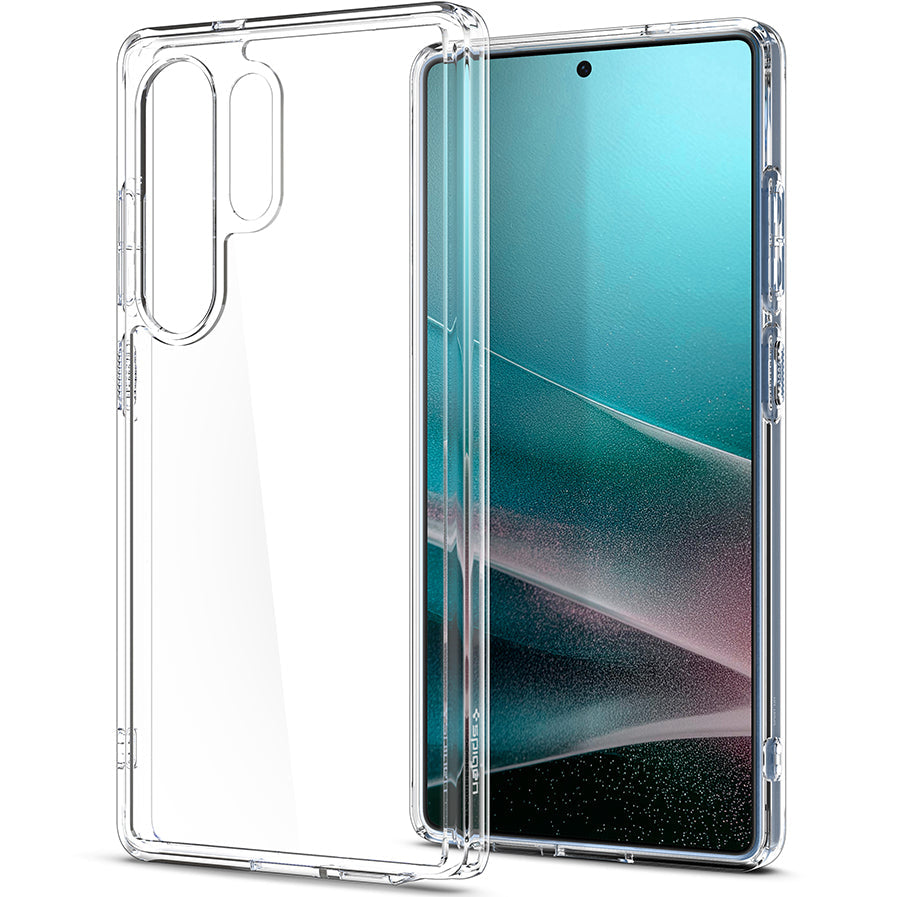 Handyhülle für Galaxy S25 Ultra, Spigen Ultra Hybrid, Transparent