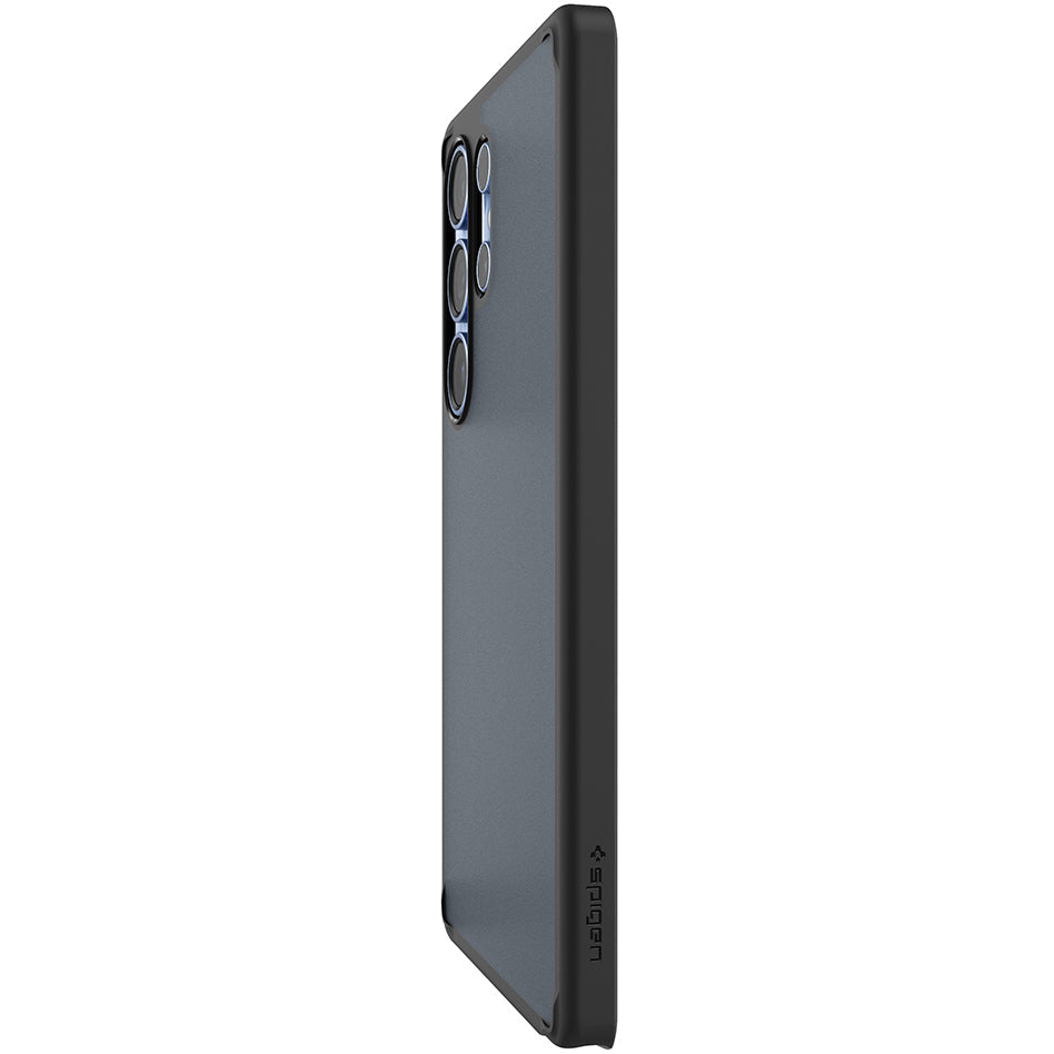 Handyhülle für Galaxy S25 Ultra, Spigen Ultra Hybrid, Durchscheinend-Schwarz