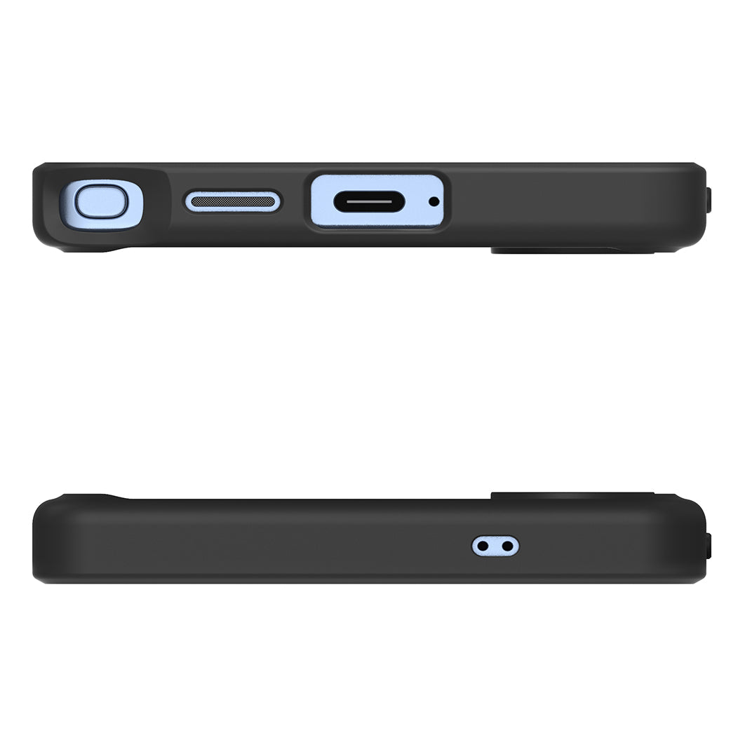 Handyhülle für Galaxy S25 Ultra, Spigen Ultra Hybrid, Durchscheinend-Schwarz