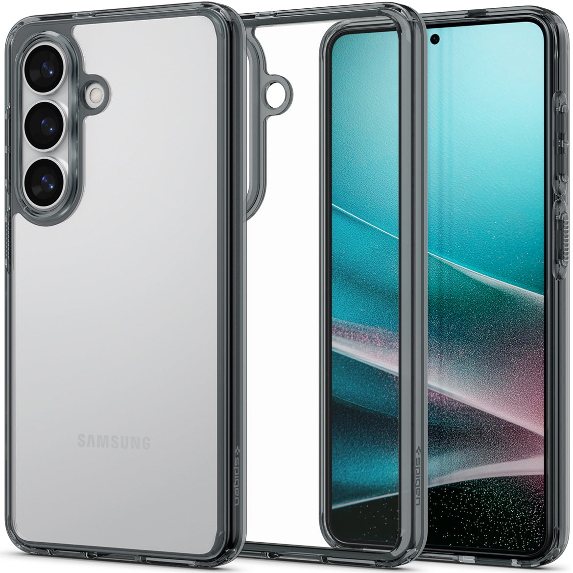 Handyhülle für Galaxy S26 Plus, Spigen Ultra Hybrid, Transparent-Rauchfarben
