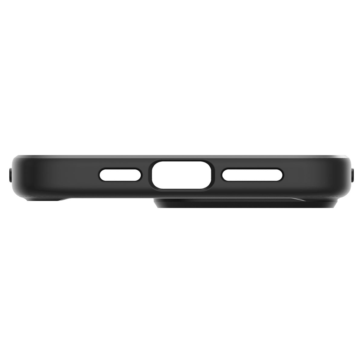 Schutzhülle Spigen Ultra Hybrid für Apple iPhone 15 Pro Max, Durchscheinend-Schwarz