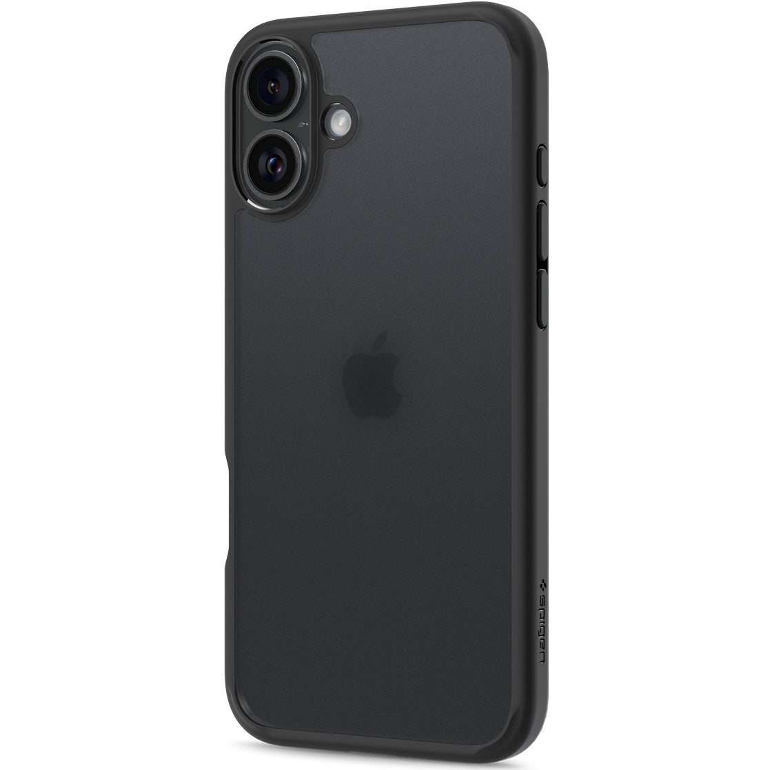 Handyhülle für iPhone 16, Spigen Ultra Hybrid, Durchscheinend-Schwarz