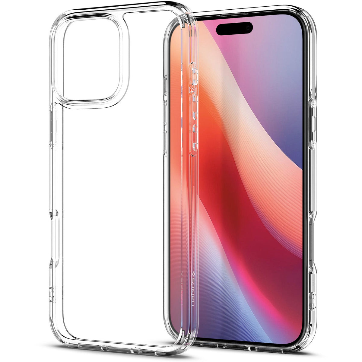 Handyhülle für iPhone 16 Pro, Spigen Ultra Hybrid, Transparent