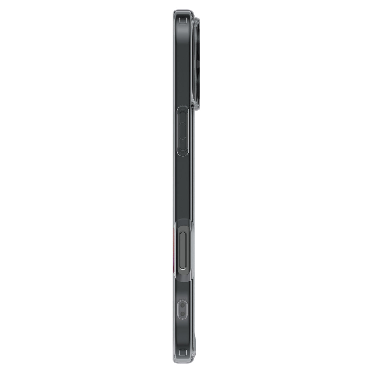 Handyhülle für iPhone 16 Pro, Spigen Ultra Hybrid, Transparent-Rauchfarben