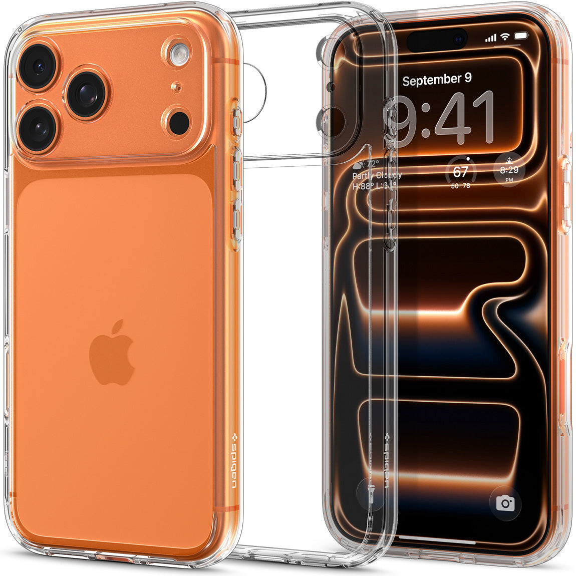 Handyhülle für iPhone 17 Pro Max, Spigen Ultra Hybrid, Transparent