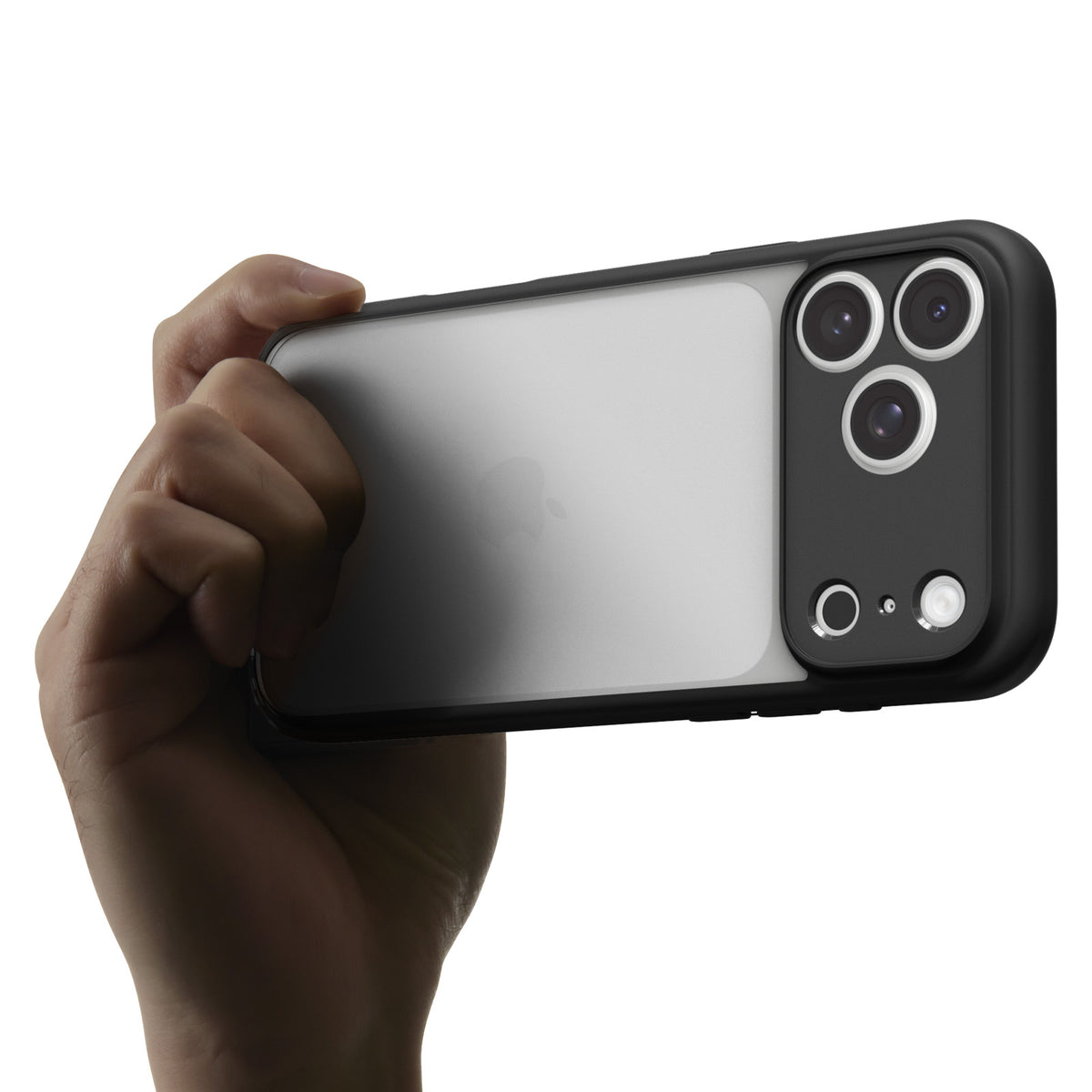 Handyhülle für iPhone 18 Pro Max, Spigen Ultra Hybrid, Transparent-Schwarz (11/13)