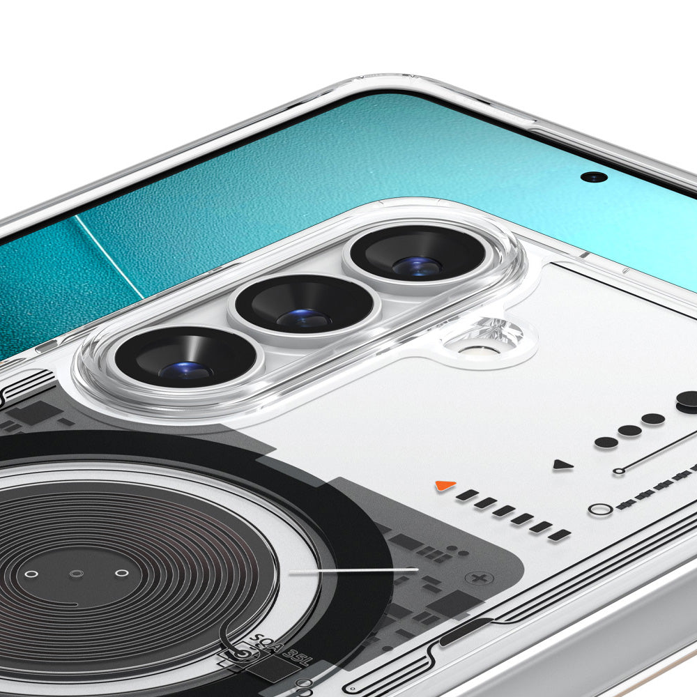 Handyhülle für Galaxy S26 Plus, Spigen Ultra Hybrid Mag mit MagSafe, Transparent-Gemustert (Neo One)