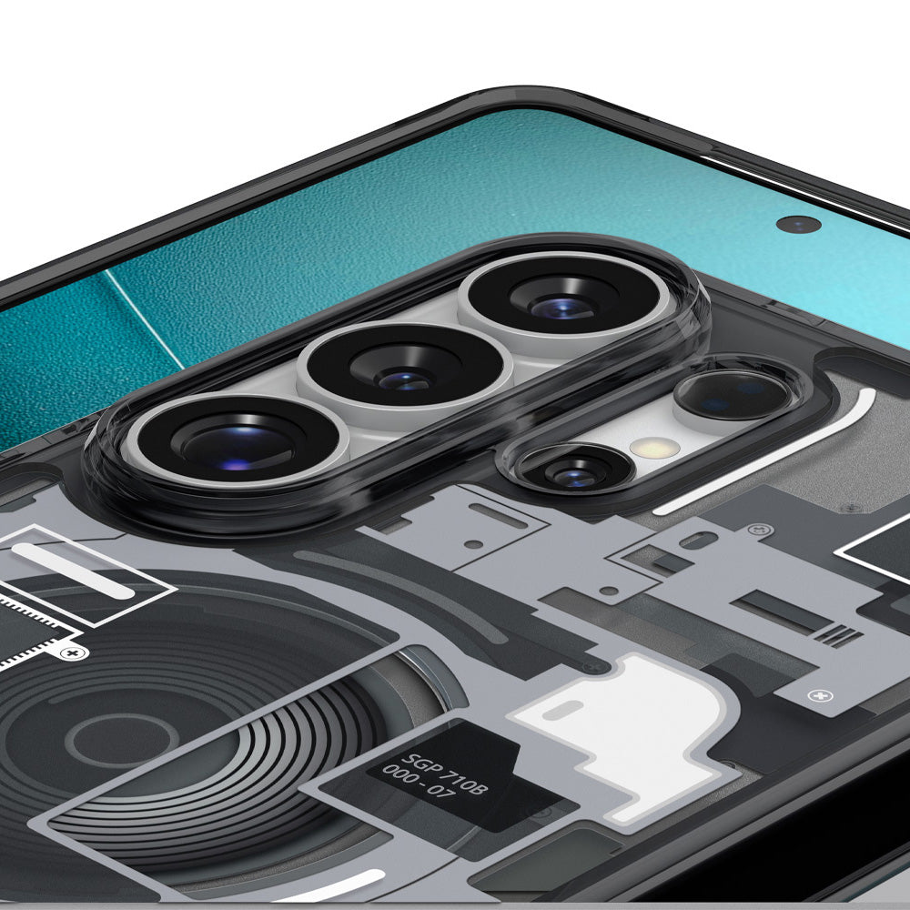 Handyhülle für Galaxy S26 Ultra, Spigen Ultra Hybrid Mag mit MagSafe, Rauchfarben-Grau (Zero One)