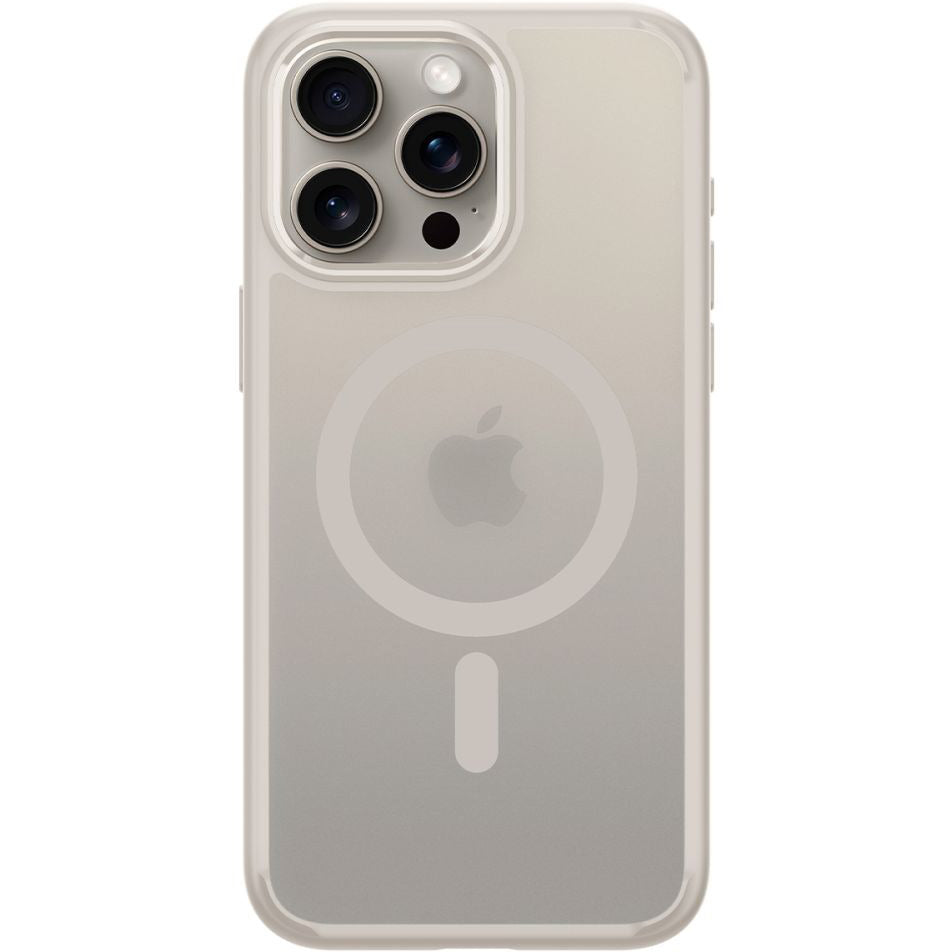 Schutzhülle für Apple iPhone 15 Pro, Spigen Ultra Hybrid Mag mit MagSafe, Durchscheinend-Beige